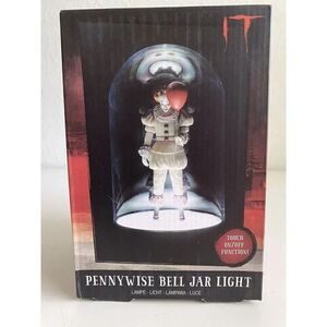 IT Pennywise CLOWN Bell Jar Light Figure By PALADONE  Creepy Touch Display Lamp